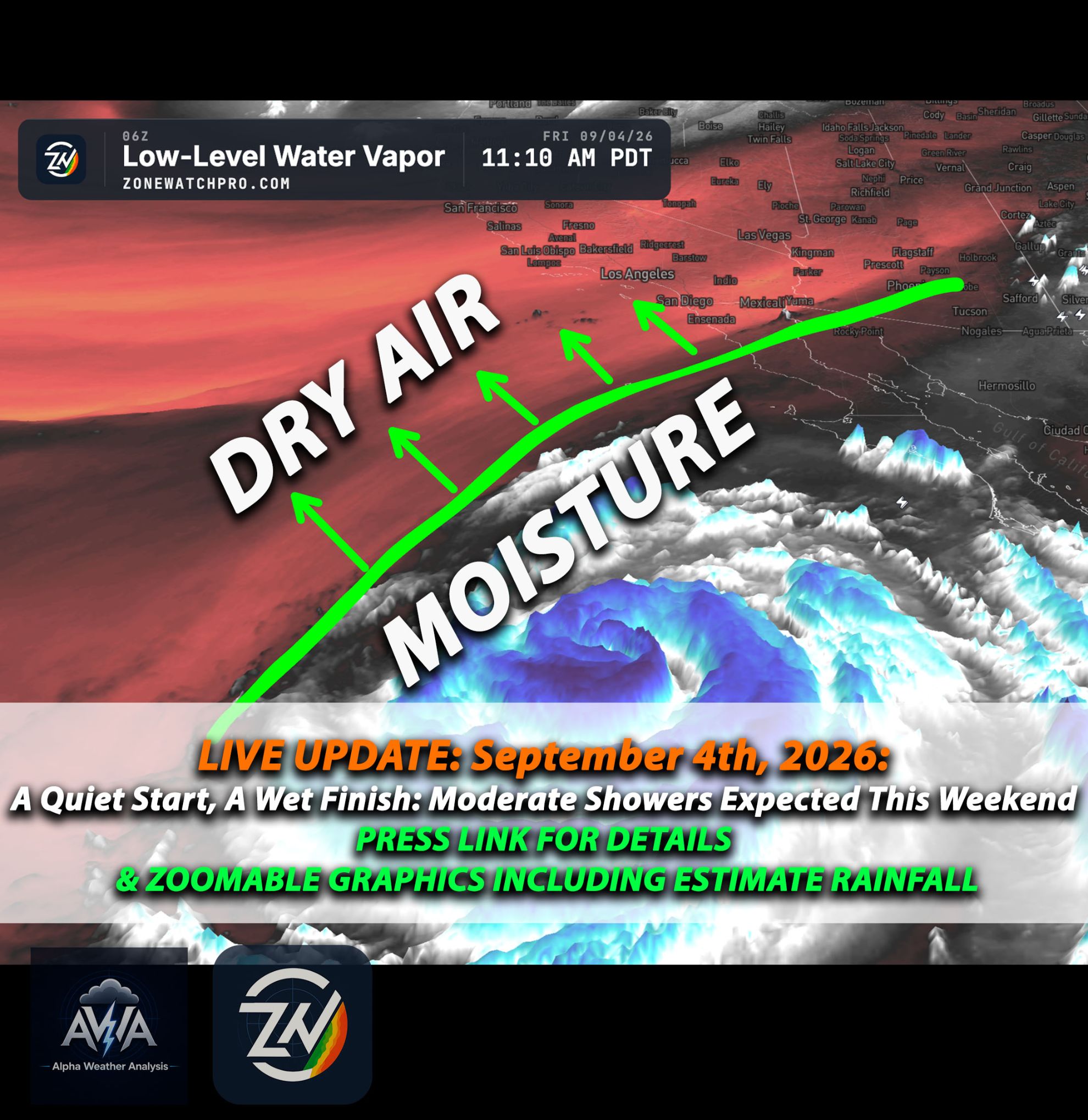 A Quiet Start, A Wet Finish: Moderate Showers Expected This Weekend