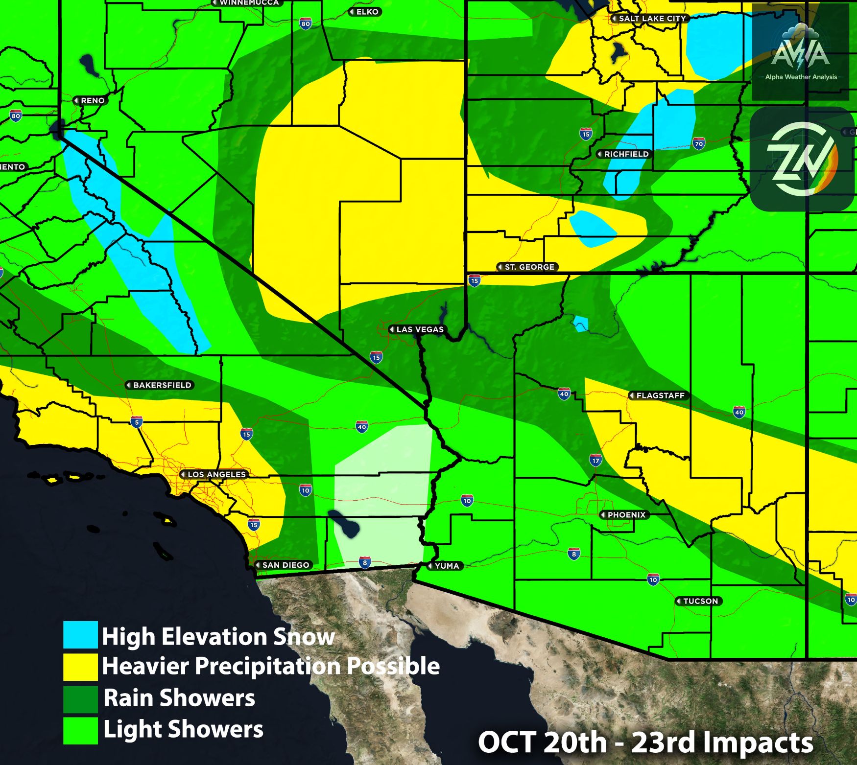 Rain Returns to the Pacific West Coast Especially SoCal