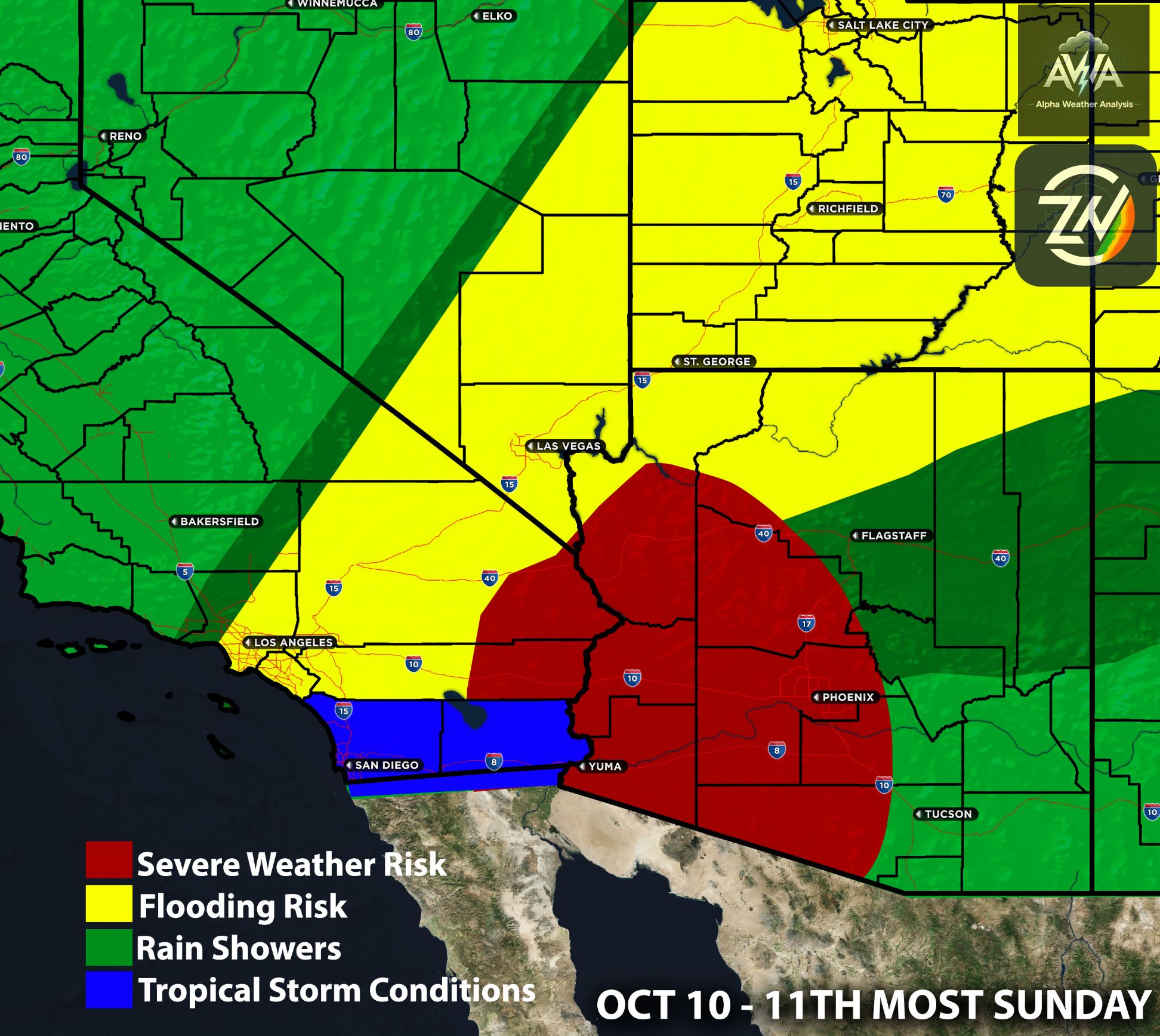 Impact From Tropical Storm Rachel