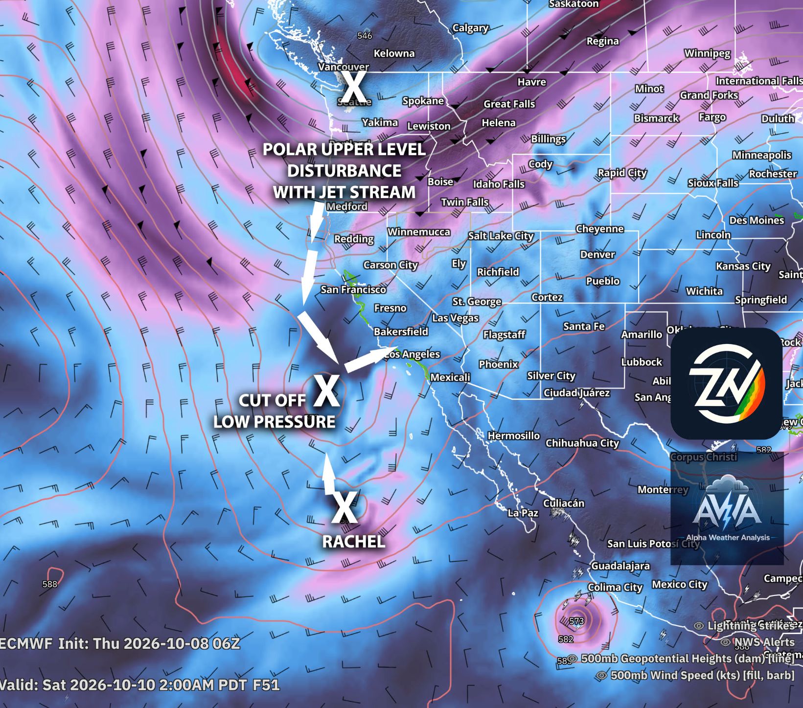 Climate System Interaction Tropical Storm Rachel Expected to Impact Southern California and ...